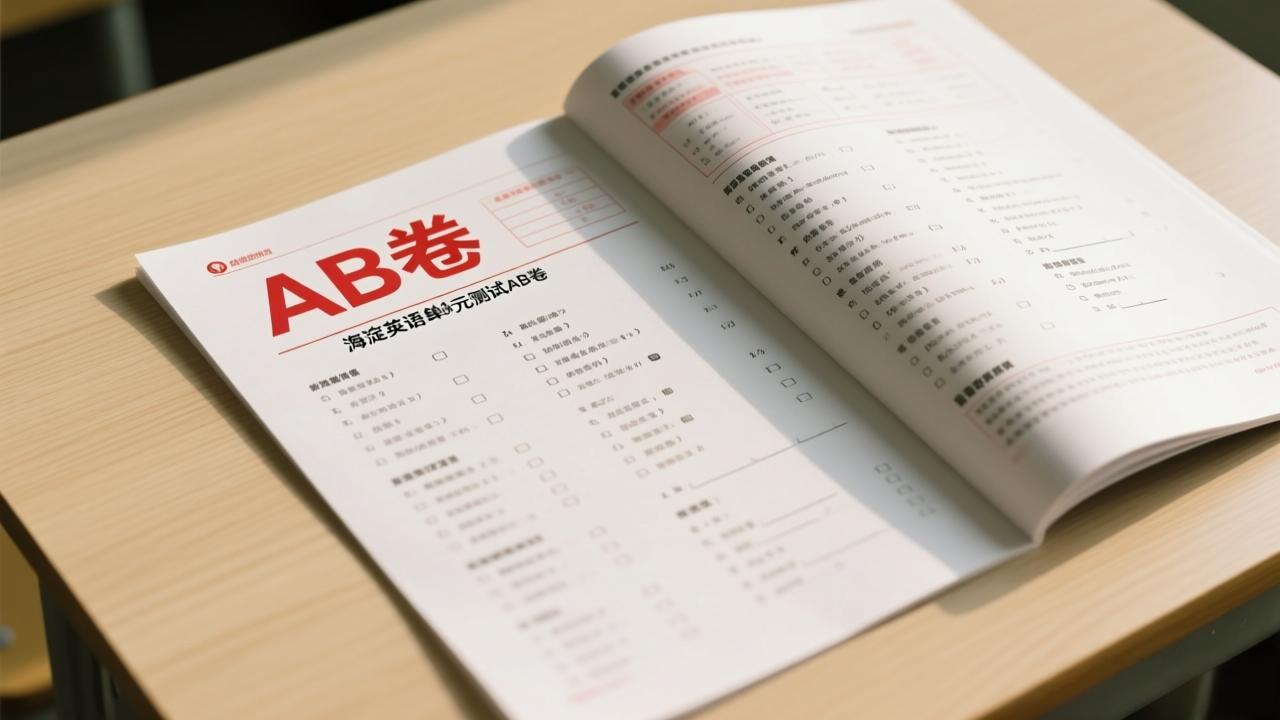 3-6年级英语上册人教PEP版25秋《非常海淀单元测试AB卷》