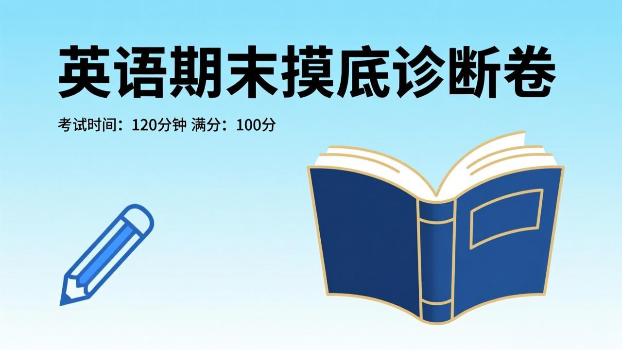 2025秋英语期末摸底诊断卷3-6年级