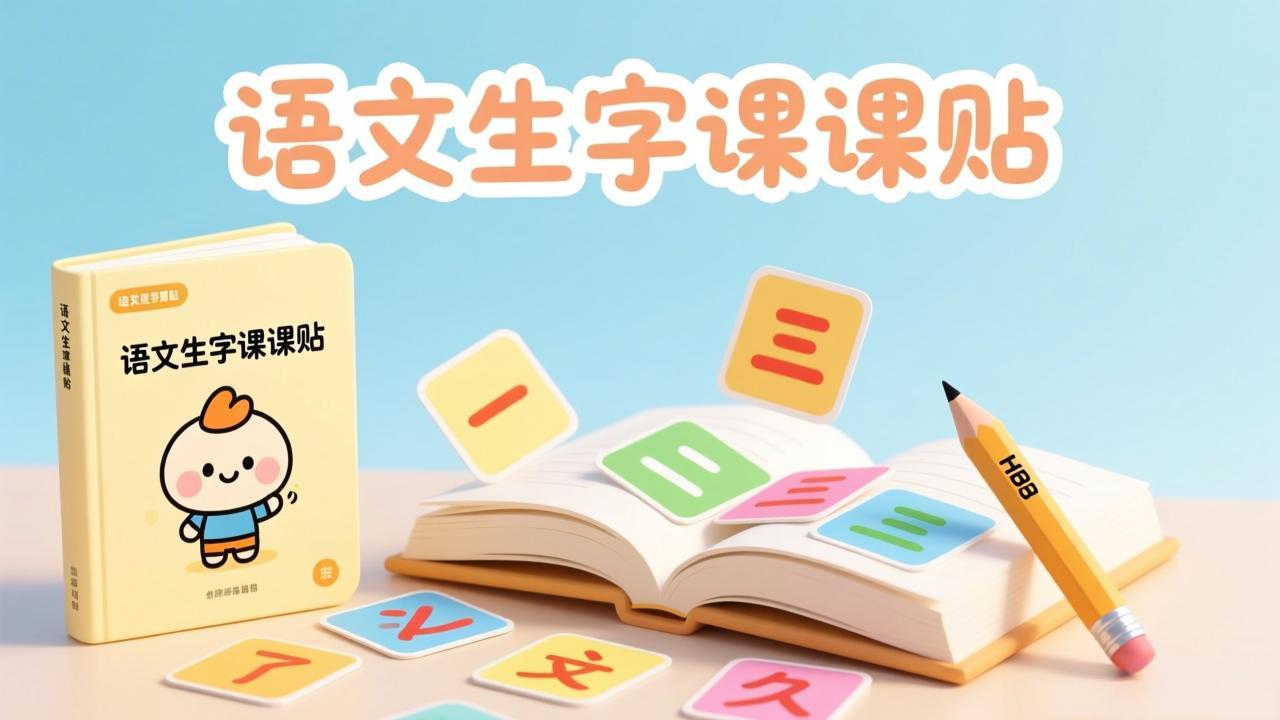 26春语文1-6下生字课课贴