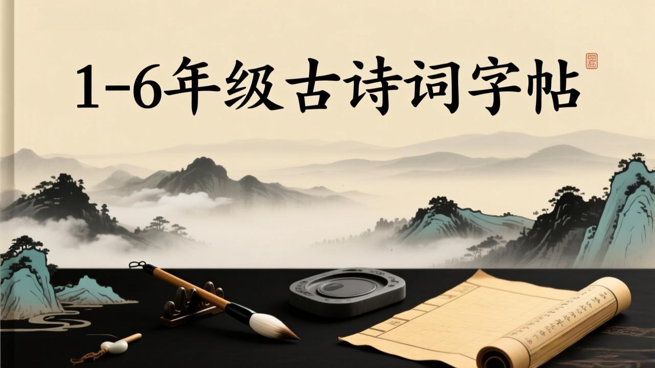 古诗字帖-1-6年级古诗词字帖