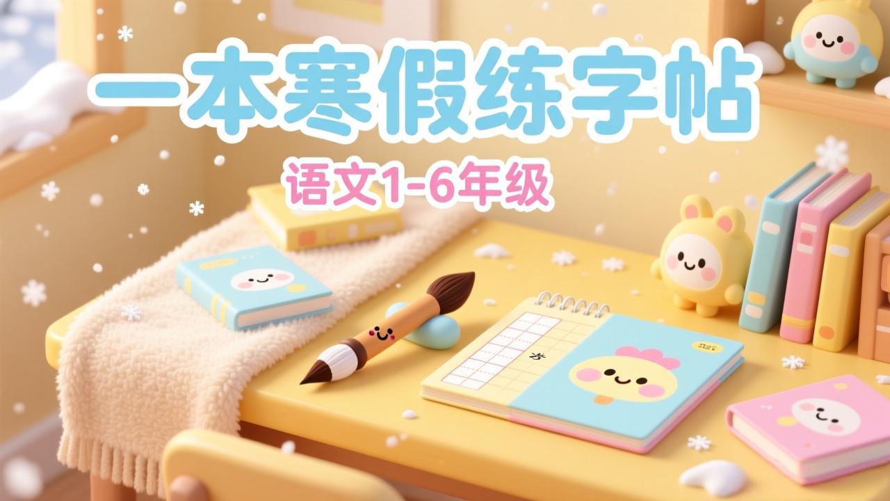《一本寒假练字帖》语文1-6年级