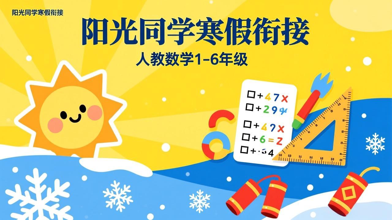 「26春《阳光同学寒假衔接》人教数学1-6年级」