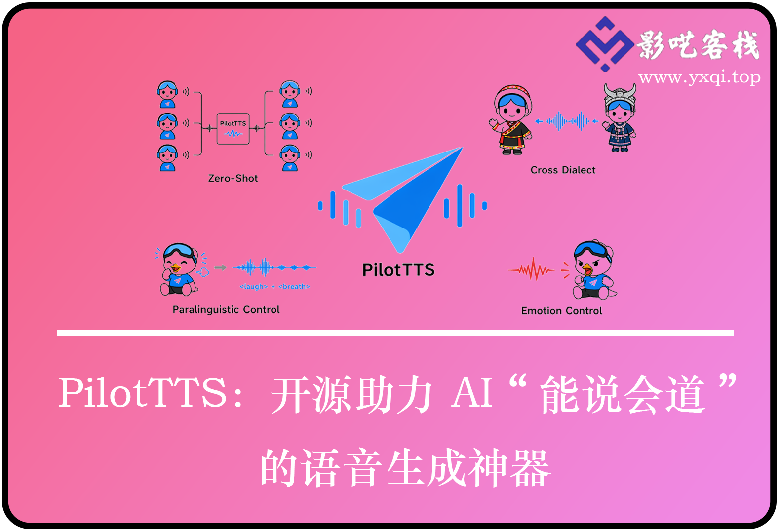 PilotTTS：开源助力 AI “能说会道” 的语音生成神器-影呓客栈